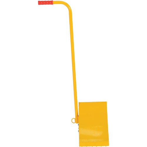 Ergo Handle Wheel Chock, Steel, Yellow, 8" W x 10-3/4" D x 9-1/8" H Brunswick Fyr & Safety