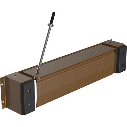 Mechanical Edge-O-Dock Leveler, 93" W, 66" Deck Width, 29" Span Brunswick Fyr & Safety