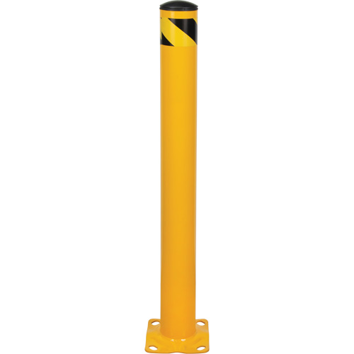 Bollard, Steel, 42" H x 4-1/2" W, Yellow Brunswick Fyr & Safety