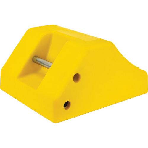 Cale de roue robustes, Ur&eacute;thane, Jaune, 15-1/2" la x 17-7/10" p x 10" h Brunswick Fyr & Safety