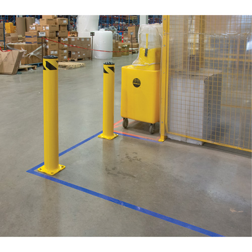 Safety Bollard, Steel, 36" H x 5-1/2" W, Yellow Brunswick Fyr & Safety