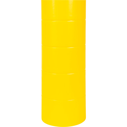 Capuchon en poly&eacute;thyl&egrave;ne pour borne de protection, 6-5/8" dia. x 60" l, Rouge/Jaune Brunswick Fyr & Safety