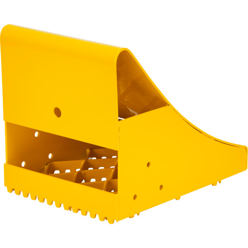 Cales-roue pour la glace, Acier, Jaune, 8-1/16" la x 10-5/8" p x 8-13/16" h Brunswick Fyr & Safety