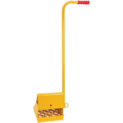 Ice Chock with Ergonomic Handle, Steel, Yellow, 8-1/16" W x 10-5/8" D x 8-13/16" H Brunswick Fyr & Safety
