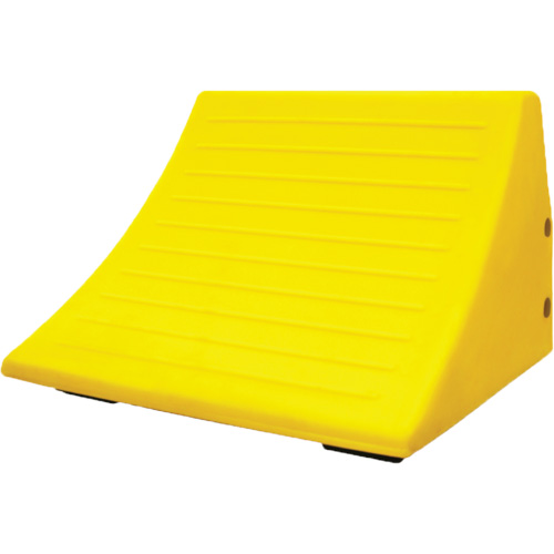 70 Ton Large Equipment Wheel Chock with Handle, Urethane, Yellow Brunswick Fyr & Safety
