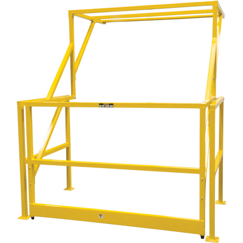 Barri&egrave;re de s&eacute;curit&eacute; pour mezzanine, 70" lo x 77" ha, 78" &eacute;lev&eacute;e, Jaune Brunswick Fyr & Safety