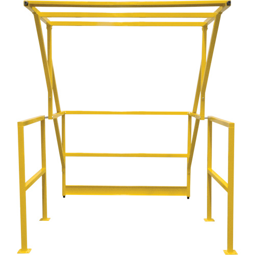 Barri&egrave;re de s&eacute;curit&eacute; pour mezzanine, 70" lo x 77" ha, 78" &eacute;lev&eacute;e, Jaune Brunswick Fyr & Safety