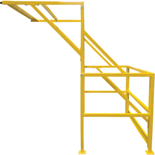 Barri&egrave;re de s&eacute;curit&eacute; pour mezzanine, 70" lo x 77" ha, 78" &eacute;lev&eacute;e, Jaune Brunswick Fyr & Safety