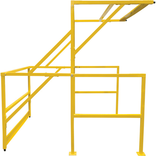 Barri&egrave;re de s&eacute;curit&eacute; pour mezzanine, 70" lo x 77" ha, 78" &eacute;lev&eacute;e, Jaune Brunswick Fyr & Safety
