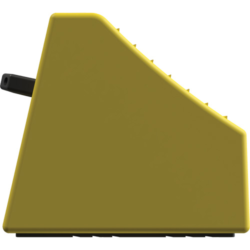 Checkers Safety Heavy-Duty Ultra Class Mining Wheel Chock without Bracket, HDPE, Yellow, 14-1/2" W x 17-1/2" D x 16" H Brunswick Fyr & Safety