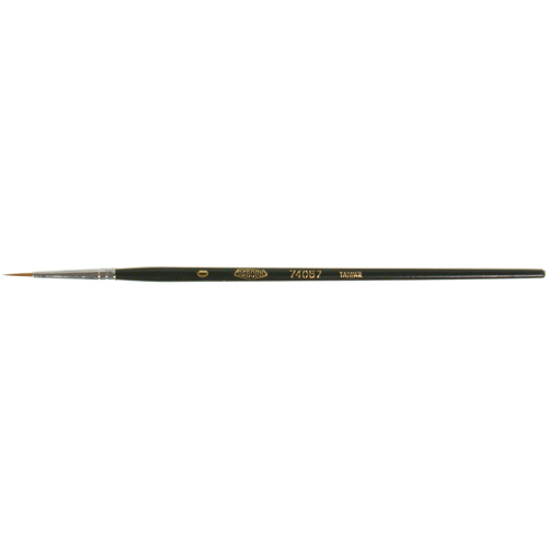 Pinceau d'artiste, Largeur de la brosse de 1/16", Martre rouge, Manche &agrave; Bois Brunswick Fyr & Safety