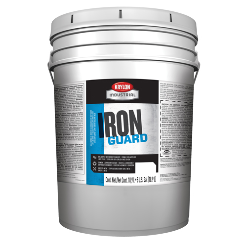 Industrial Iron Guard&reg; Water-Based Enamel, 5 gal., Pail, White Brunswick Fyr & Safety