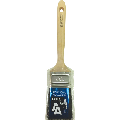 Straight Sash Paint Brush, Bristle, Wood Handle, 2" Width Brunswick Fyr & Safety