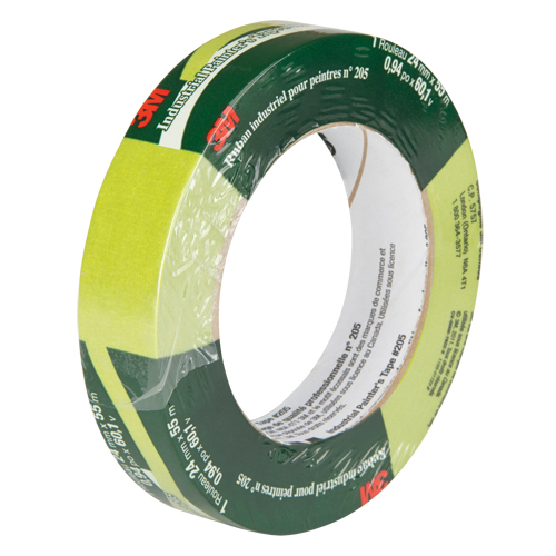 Painter's Masking Tape 205, 24 mm (1") x 55 m (180'), Green Brunswick Fyr & Safety