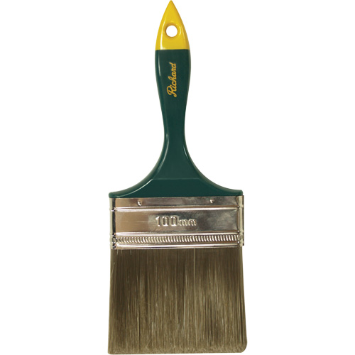 Premier Series Paint Brush, Polyester, Plastic Handle, 4" Width Brunswick Fyr & Safety