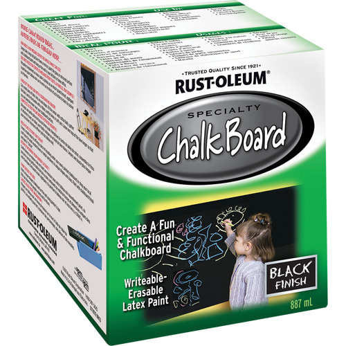 Chalk Board Paint, 877 ml, Can, Black Brunswick Fyr & Safety