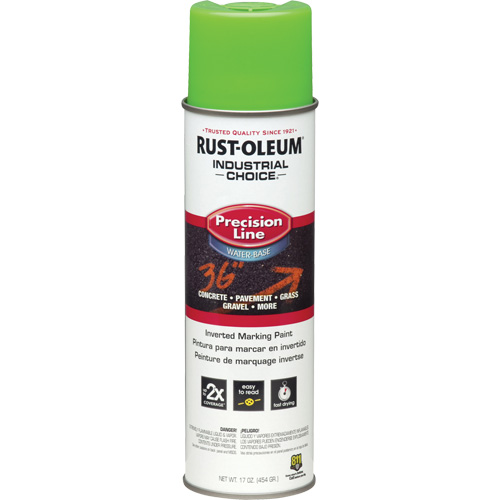 M1800 Water-Based Precision Line Marking Paint, 17 oz., Aerosol Can Brunswick Fyr & Safety