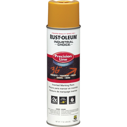 Peinture de marquage lin&eacute;aire de pr&eacute;cision &agrave; base d'eau M1800, 17 oz, Canette a&eacute;rosol Brunswick Fyr & Safety