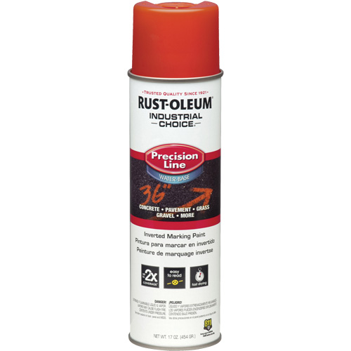 M1800 Water-Based Precision Line Marking Paint, 17 oz., Aerosol Can Brunswick Fyr & Safety