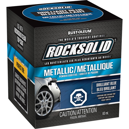 RockSolid&reg; Metallic Powder Additive, 60 mL, Bottle, Brilliant Blue Brunswick Fyr & Safety