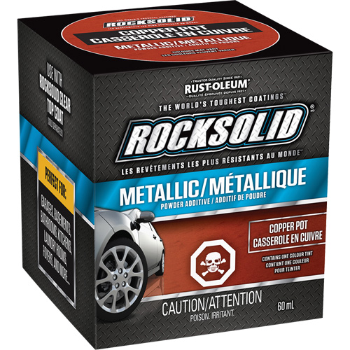 RockSolid&reg; Metallic Powder Additive, 60 mL, Bottle, Copper Pot Brunswick Fyr & Safety