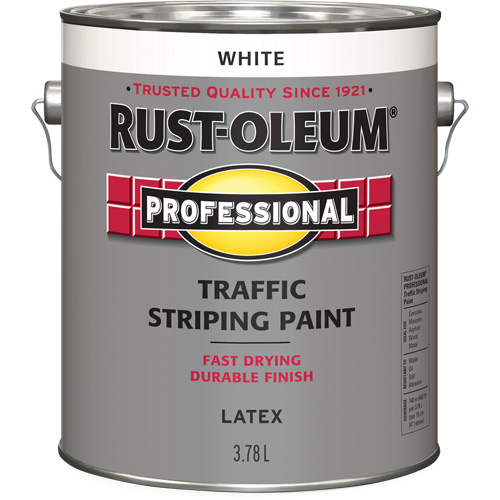 Traffic Striping Paint, White, 3.78 L, Jug Brunswick Fyr & Safety