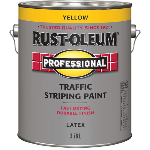 Traffic Striping Paint, Yellow, 3.78 L, Jug Brunswick Fyr & Safety