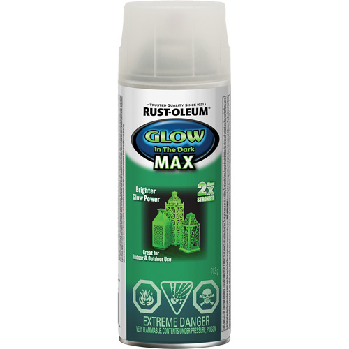 Peinture phosphorescente sp&eacute;cialis&eacute;e Max, Canette a&eacute;rosol, Transparent Brunswick Fyr & Safety