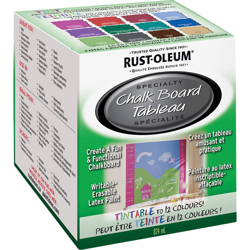 Peinture sp&eacute;cialis&eacute;e pour tableau noir, 824 ml, Trousse, Base &agrave; teinter Brunswick Fyr & Safety