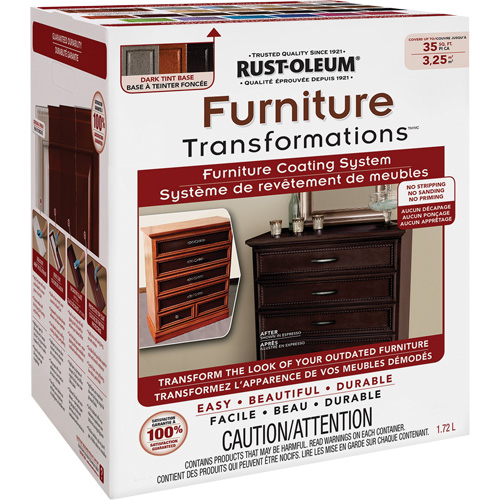Furniture Transformations&reg; Furniture Coating System, 1.72 L, Kit, Tint Base Brunswick Fyr & Safety