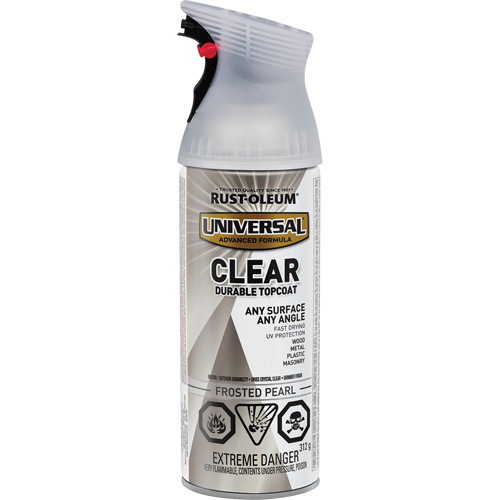 Universal Durable Top Coat, 312 g, Aerosol Can, Frosted Pearl Brunswick Fyr & Safety