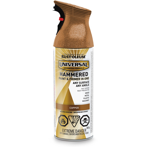 Universal&reg; Paint & Primer In One Spray Paint, Copper, Hammered, Aerosol Can Brunswick Fyr & Safety