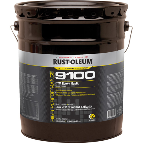 9100 System DTM Epoxy Mastic Standard 250 VOC Activator, 5 gal., Pail Brunswick Fyr & Safety