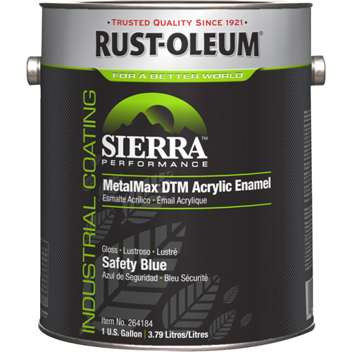 Sierra Performance MetalMax&reg; Plus DTM Acrylic Enamel, Gallon, Blue Brunswick Fyr & Safety