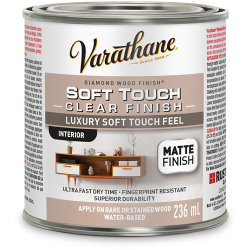 Varathane&reg; Diamond Wood Finish&reg; Coating, 236 ml, Clear, Matte Brunswick Fyr & Safety