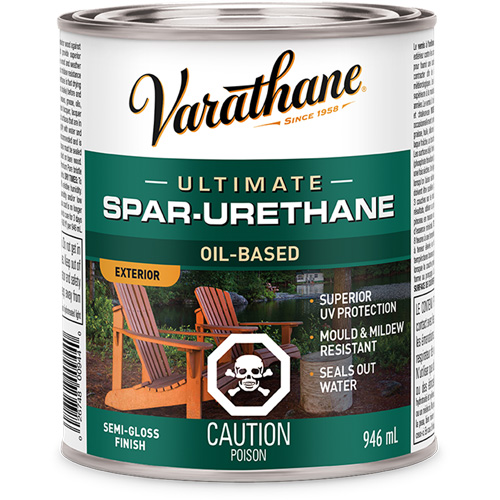 Rev&ecirc;tement &agrave; fini diamant pour bois Varathane, 946 ml, Transparent, Semi-brillant Brunswick Fyr & Safety