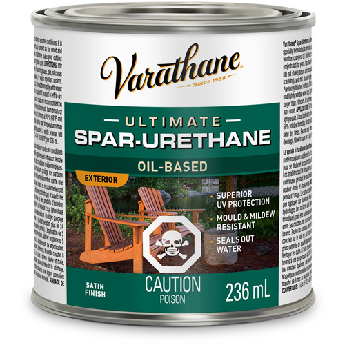 Varathane&reg; Diamond Outdoor Wood Finish, 236 ml, Clear, Satin Brunswick Fyr & Safety