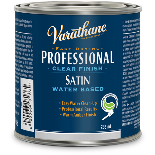 Varathane&reg; Professional Finish, 236 ml, Clear, Satin Brunswick Fyr & Safety