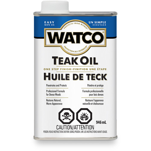 Watco&reg; Teak Oil, 946 ml, Clear, Transparent Brunswick Fyr & Safety