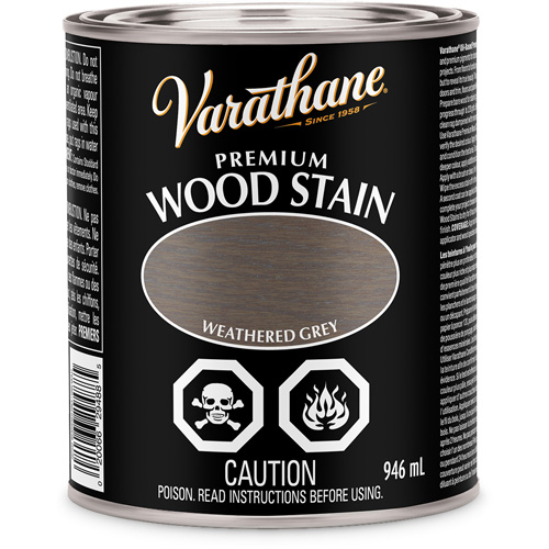 Varathane&reg; Premium Wood Stain, 946 ml, Weathered Grey Brunswick Fyr & Safety