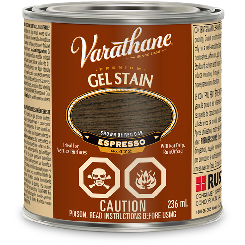 Varathane&reg; Premium Gel Stain, 236 ml, Espresso Brunswick Fyr & Safety