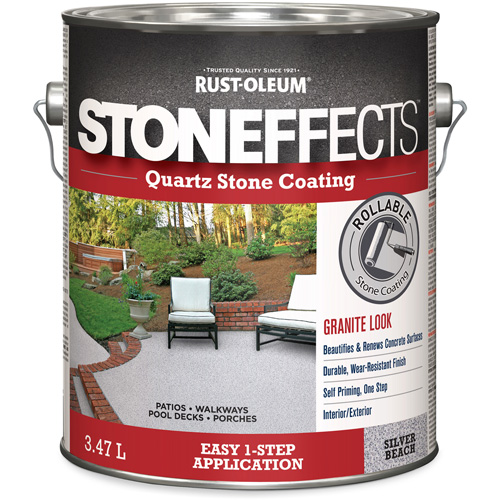 Stoneffects Quartz Stone Coating, 3.78 L, Water-Based, Textured, Grey Brunswick Fyr & Safety