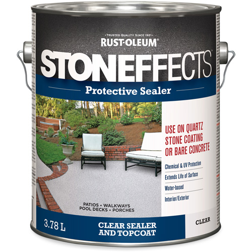 Stoneffects Protective Concrete Sealer, 3.78 L, Water-Based, Transparent, Clear Brunswick Fyr & Safety