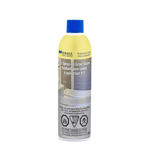 Miracle Sealants&reg; 511 Spray-On Grout Sealer, Aerosol Can Brunswick Fyr & Safety