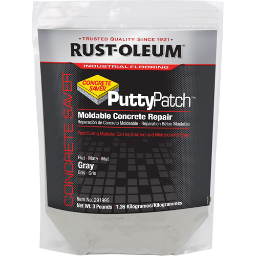 Concrete Saver Putty Patch Patching Material, Bag, Grey Brunswick Fyr & Safety