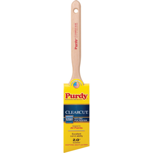 Pinceau Clearcut Glide, Poly/nylon, Manche Bois, Largeur de 2" Brunswick Fyr & Safety