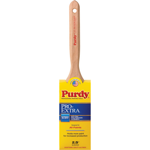 Pro-Extra Elasco Paint Brush, Blended Material, Wood Handle, 2-1/2" Width Brunswick Fyr & Safety