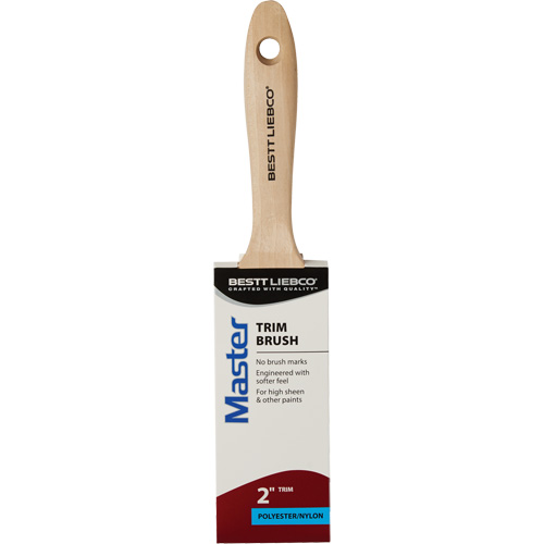 Pinceau pour garnitures Master, Poly/nylon, Manche Bois, Largeur de 2" Brunswick Fyr & Safety