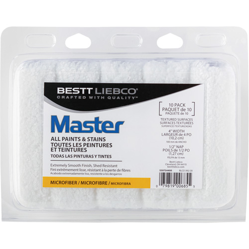 Couvre-rouleau en microfibre Master, Nap 13 mm (1/2"), 101,6 mm (4") l Brunswick Fyr & Safety