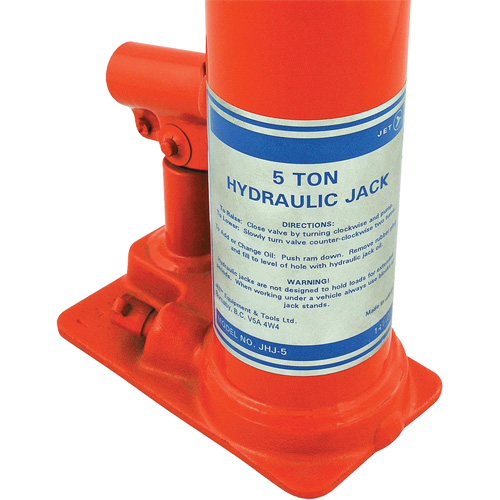JHJ-5 Super Heavy-Duty Bottle Jack, 5 Ton(s), 15-3/8" Raised Height Brunswick Fyr & Safety